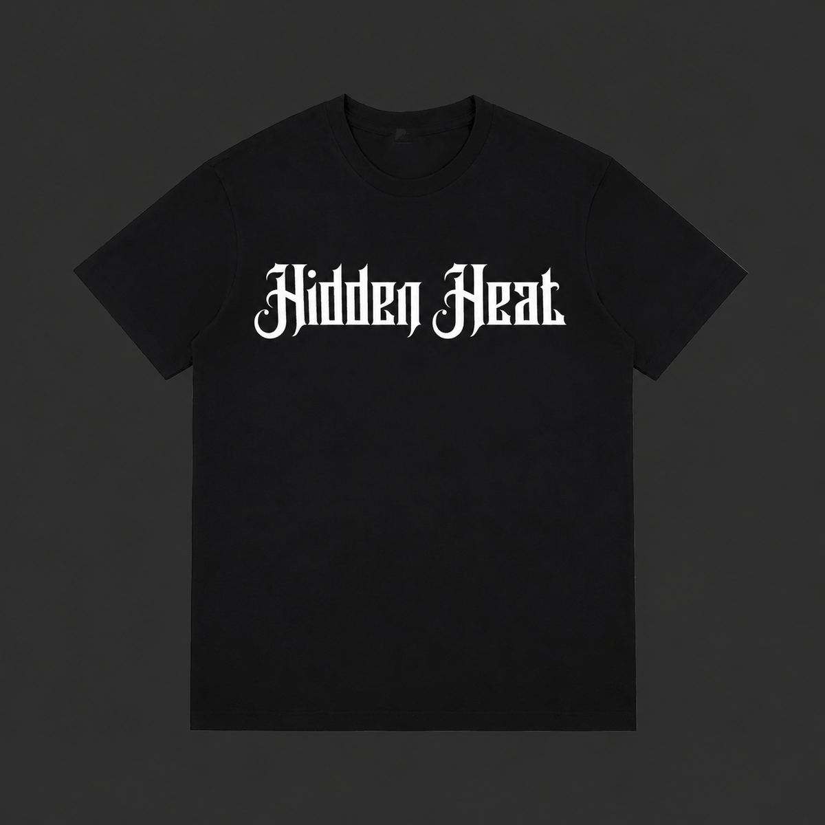 Essential Tee black heavyweight cotton T-shirt back view