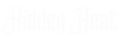 White gothic-style text reading 'Hiddey Heat' on a solid black background.