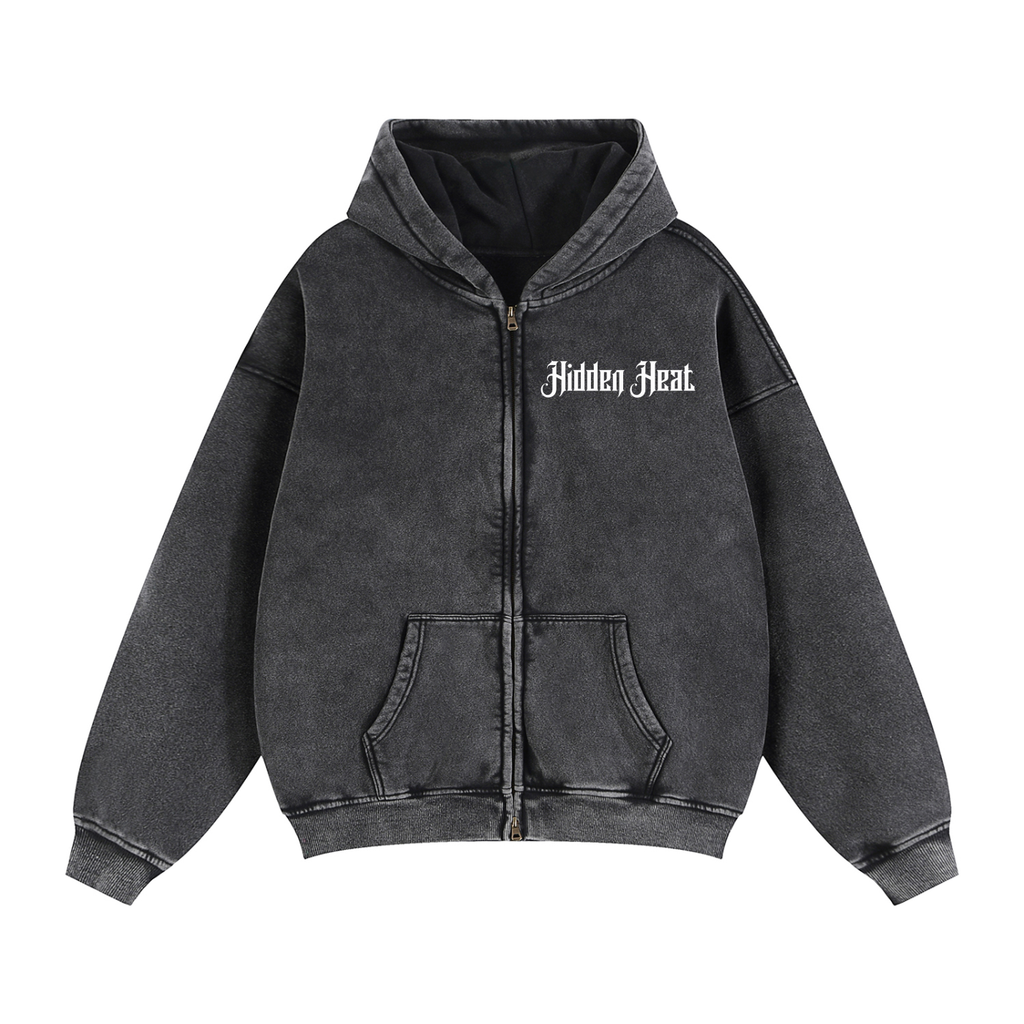 Boxy Zip  Hoodie